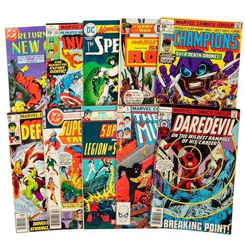 SCS Direct Vintage Comic Book Value Gift Set 10 Different DC Marvel Indy Comics Each a Minimum of 40 Years Old 1986 and Beyond No Dupes Or Inappropriate Content Great Collector Pack for Graphic Novel Fans - Image 1
