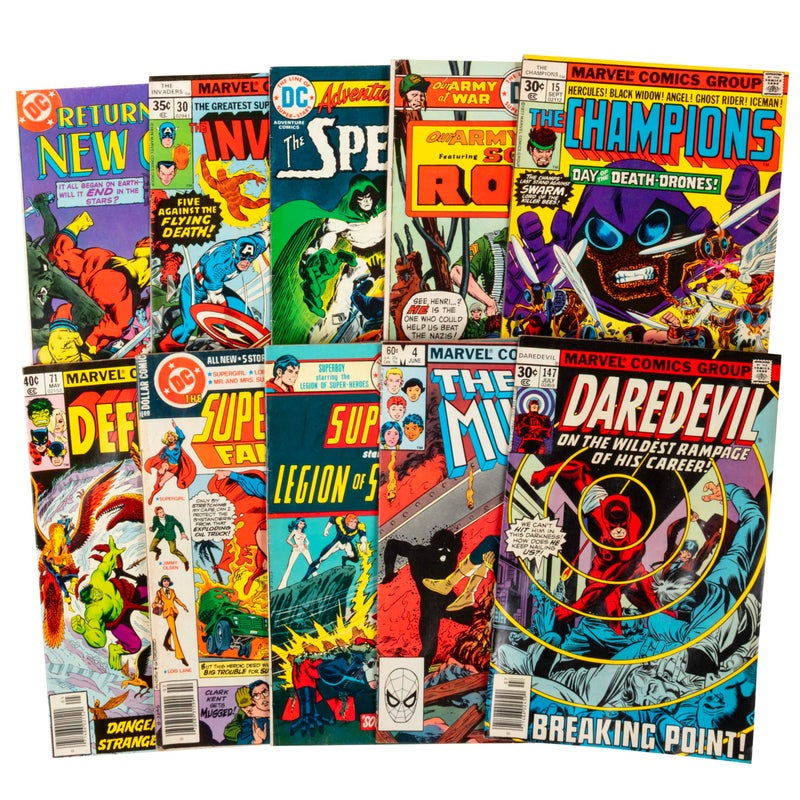 SCS Direct Vintage Comic Book Value Gift Set 10 Different DC Marvel Indy Comics Each a Minimum of 40 Years Old 1986 and Beyond No Dupes Or Inappropriate Content Great Collector Pack for Graphic Novel Fans - Image 3