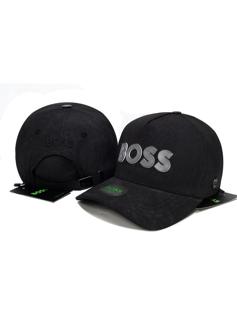 Hugo Boss Black Baseball Cap with 3D Logo Embroidery