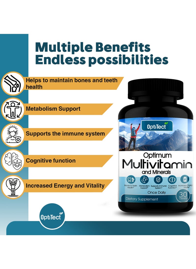 OptiTect Optimum Multivitamin And Minerals Your Body Needs 30 Tab  - Image 2