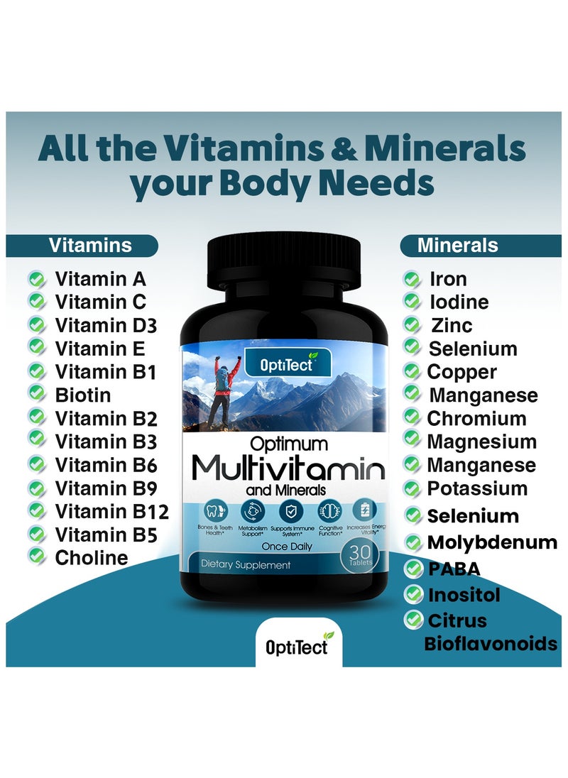 OptiTect Optimum Multivitamin And Minerals Your Body Needs 30 Tab  - Image 3