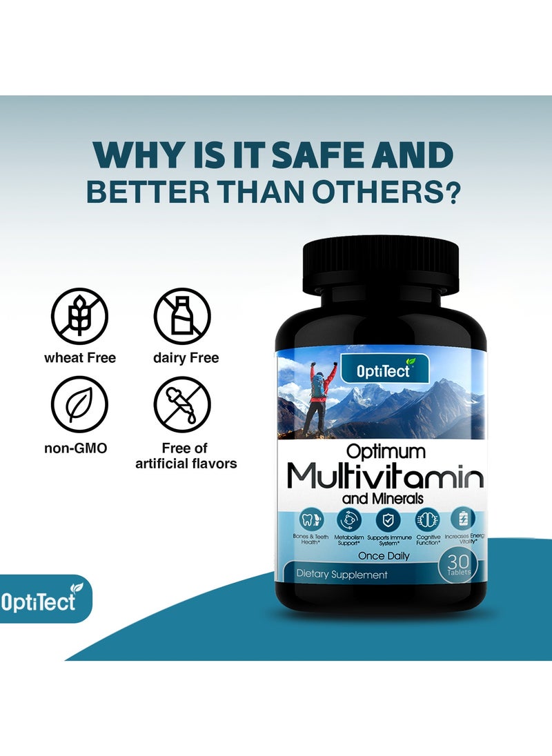 OptiTect Optimum Multivitamin And Minerals Your Body Needs 30 Tab  - Image 4