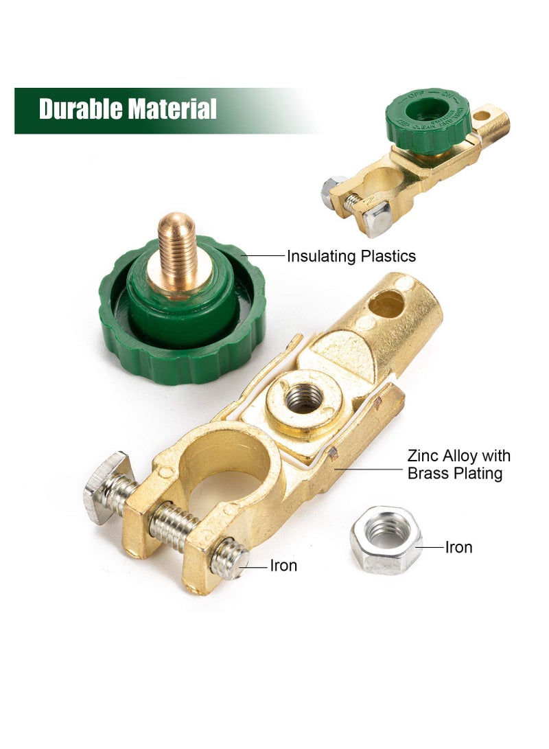 SOLARAE Cut/Shut Off Marine Battery Switch, Battery Quick Disconnect Switch Top Post Switch Cut/Shut Off Switch Battery Master Isolator Switch for Boat Car Truck RV Camper Tractor Vehicles, 2 Pack - Image 2