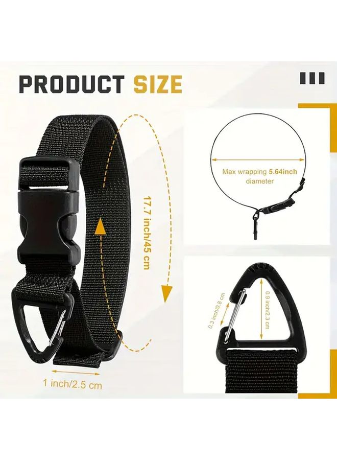 Black Heavy Duty Adjustable Extension Cord Organizers 3 Axis Buckle - Image 5