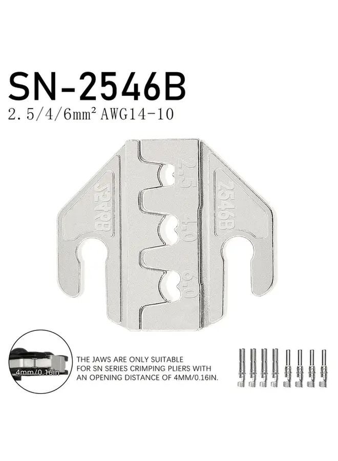 Professional Electrician Crimping Tool Kit Nickel Plated Alloy Steel 4mm Wide Slot Jaws Model 2546B - Image 1