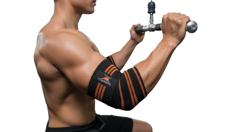 XSPORT Gym Elbow Brace Support and Protect Elbow During Exercise, Weight Carrying Gym - Image 1