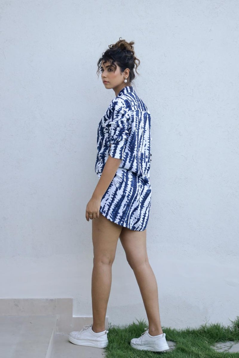 Label Flavia قميص كاجوال أزرق للنساء - Image 3