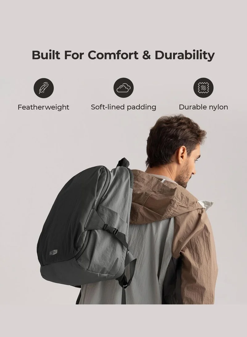 BAGSMART Black BAGSMART Soar 25L 180° Open Clamshell Travel Backpack Set  | Best Price UAE