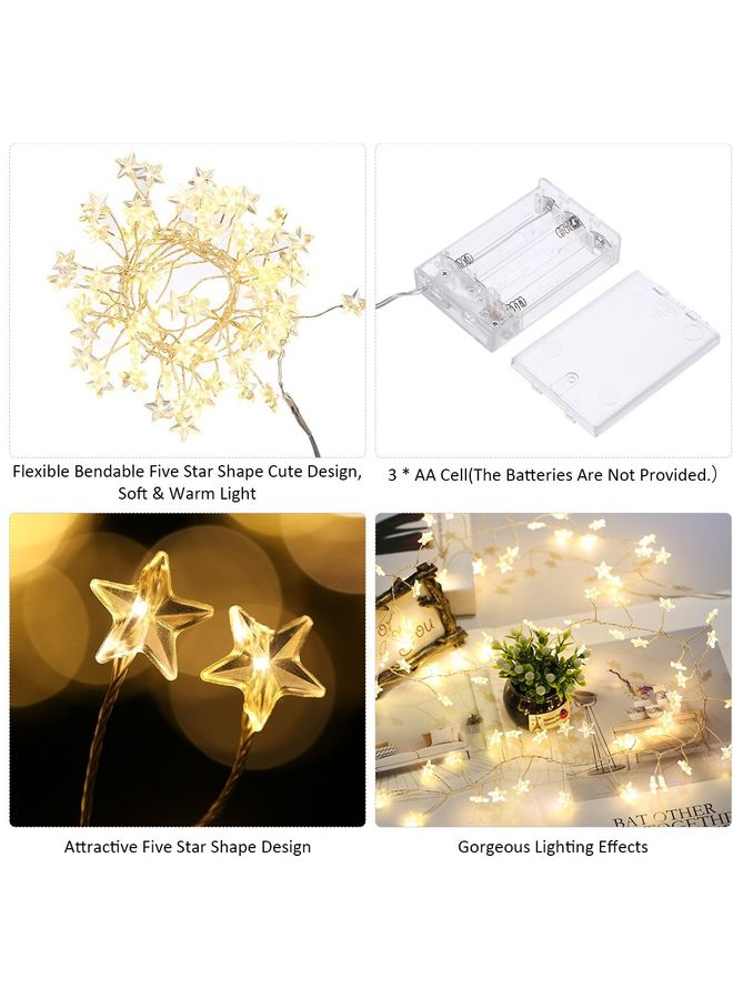 Loquat LED Star Shape S-Tring Lights Warm White - Image 2