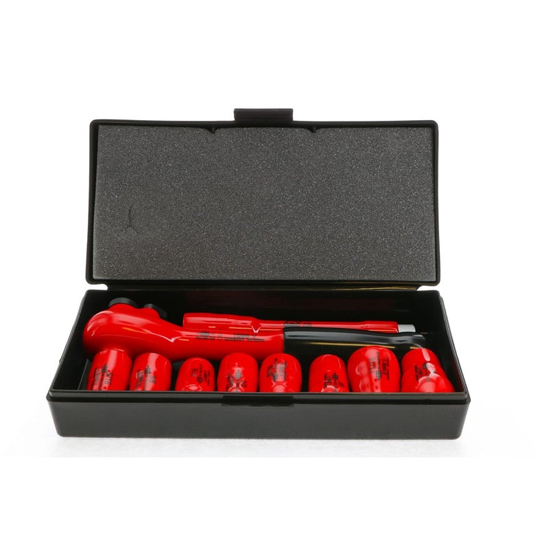 Wiha مجموعة مفاتيح صمولة ويها 31493 بجهد 1000 فولت 10 قطع مقاس 3/8 إنش - Image 3