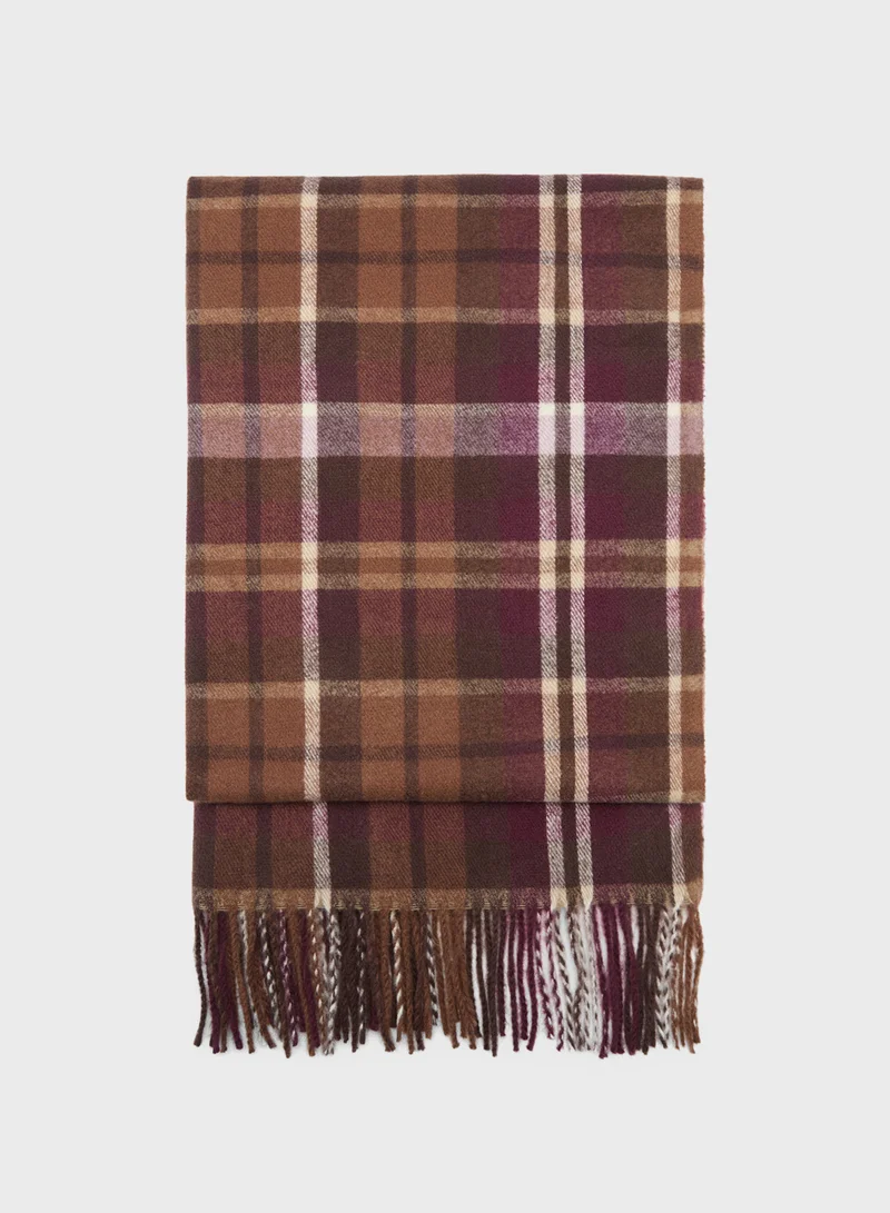 مانجو Rioja Checked Light Weight Scarf