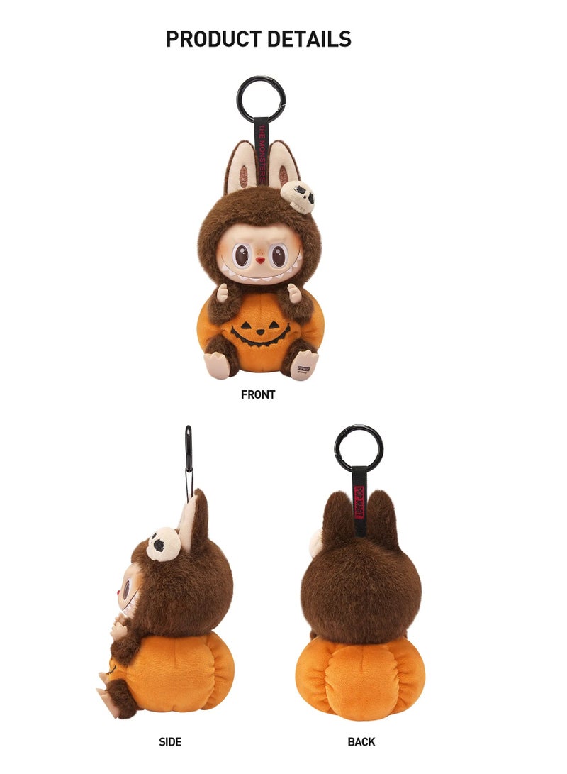 Happy Halloween Party Series-Sitting Pumpkin Vinyl Plush Pendant- 1Pcs  - Image 4