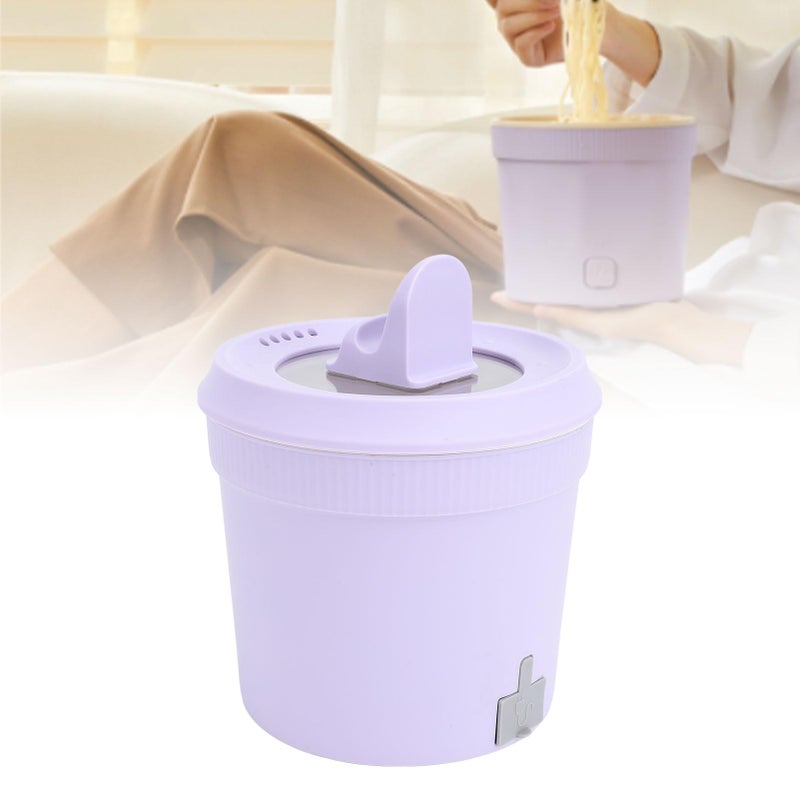 400W Electric Hot Pot 1L Portable Anti Dry Burn Non Stick Visual Lid Phone Slot - Image 4