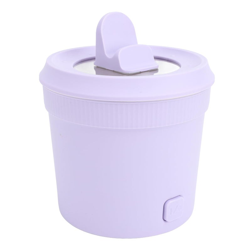 400W Electric Hot Pot 1L Portable Anti Dry Burn Non Stick Visual Lid Phone Slot - Image 2