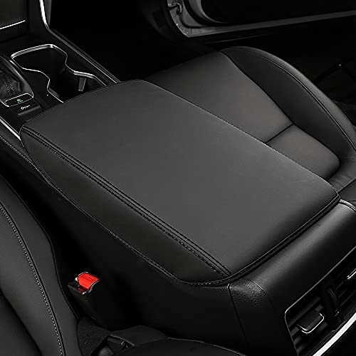 INTGET Car Center Console Cover for 2021 2022 Honda Accord 2018 2019 2020 Leather Armrest Cover Interior Middle Arm Rest Cover Dog Seat Protector for Honda Accord Interior Accessories (black stitches) - Image 3
