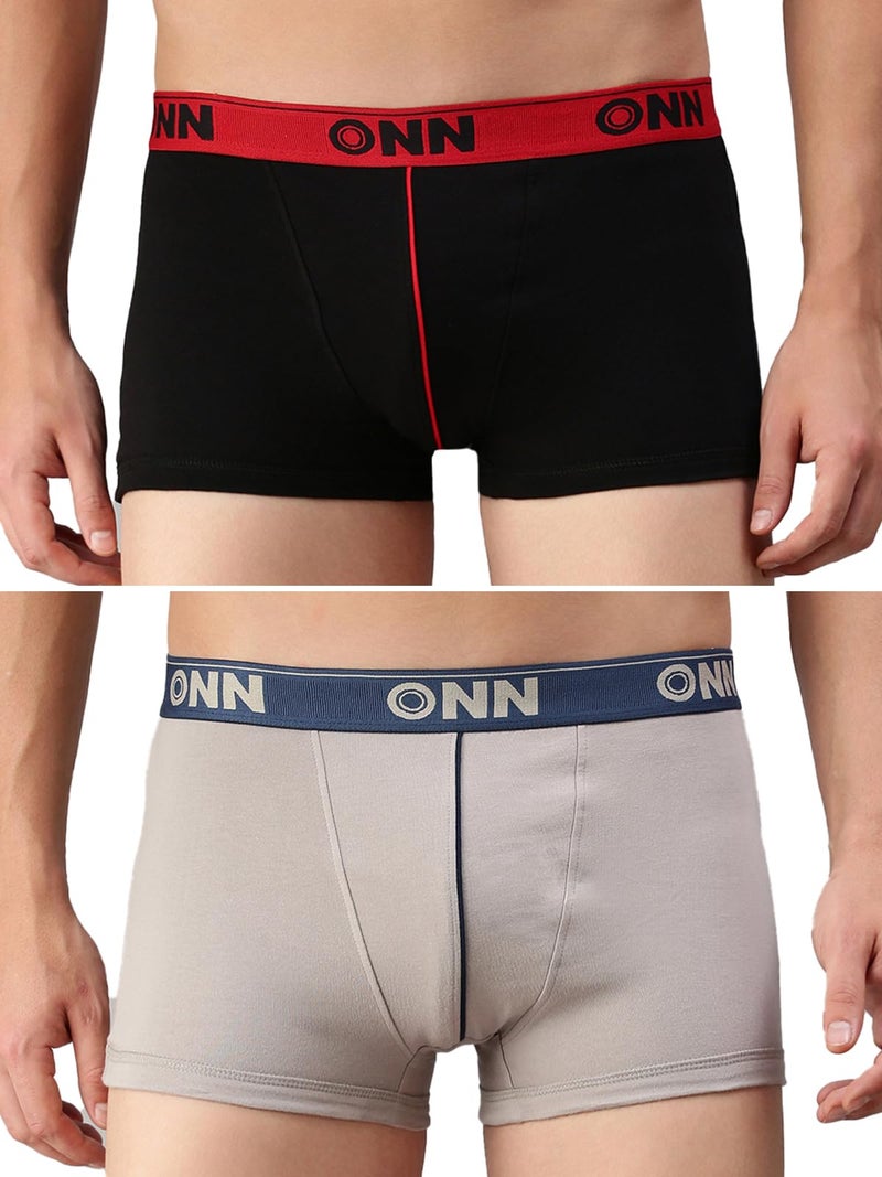 ONN Men's Cotton Boxers (Pack of 2) (Colors May Vary) (8904209863928 253_Assorted_Medium(80-85)_2PC) - Image 1