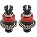 Ruivexi 30T 08Mod Assembled Metal Differential Set for Arrma 118 Granite GROM 118 Typhon GROM 114 Mojave GROM Front Rear Upgrade Parts ARA311177ARA311177V2 2Pcs Red - Image 4