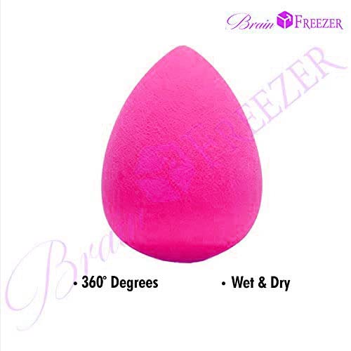 Brain Freezer Make Up Sponge Beauty Blender Puff Compatible With Powder, Concealer and Foundation Applicator (Color May Vary) - Image 4