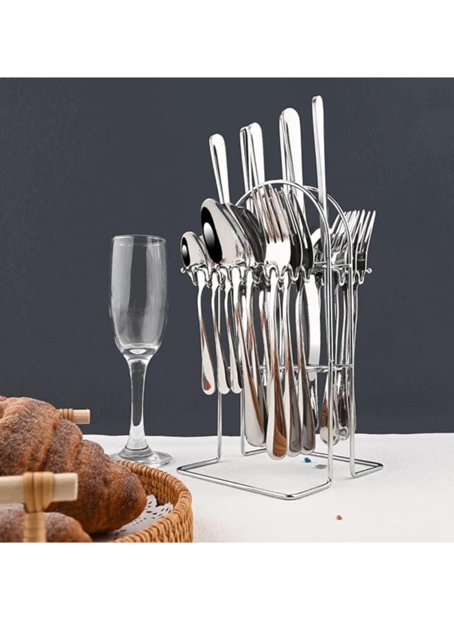 general 24 Piece Hanging Cutlery Gift Box Set, Stainless Steel Knife, Fork & Spoon 6 Pieces, Family Cutlery Set for Kitchen, Dining Room, Wedding, Gifts, Bar - Image 2