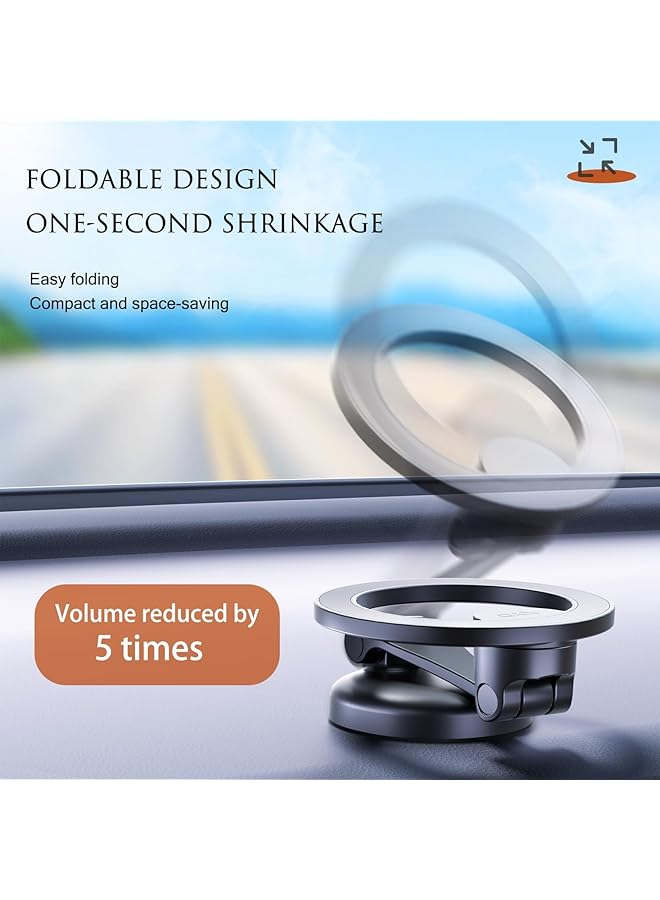 Excefore For Magsafe Car Mount Magnetic Phone Holder For Car Zinc Alloy Foldable Hands-Free Iphone Car Mount Compatible With Iphone 15 14 13 12 Pro Max And All Phone, New Promotions - Image 5