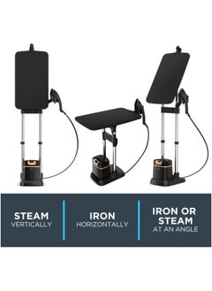 Rowenta Rowenta Qr1410 Ixeo All In One Pro-Garment Steamer And Iron, Black  - Image 4