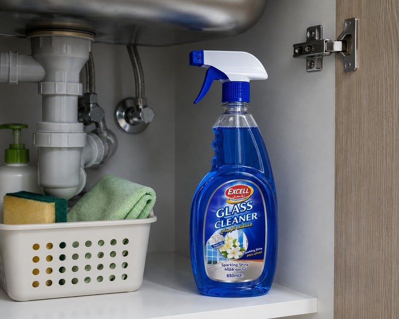 Servewell EXCELL Glass Cleaner 650ml - Powerful Stain Removal with Fresh Lemon Fragrance - Image 5