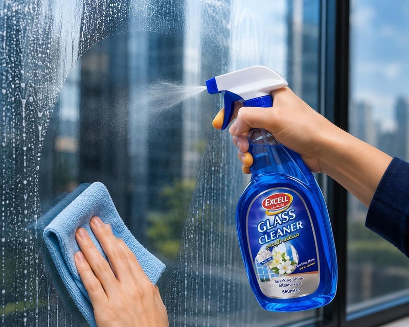 Servewell EXCELL Glass Cleaner 650ml - Powerful Stain Removal with Fresh Lemon Fragrance - Image 2