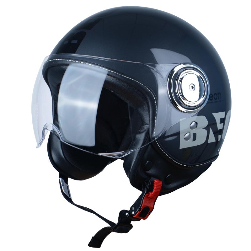 BEON 34 Open Face Motorcycle Helmet for AdultsDOT Approved Moped Half Vespa Retro Helmet with AntiScratch Visor for Men and Women Model B01 - Image 2