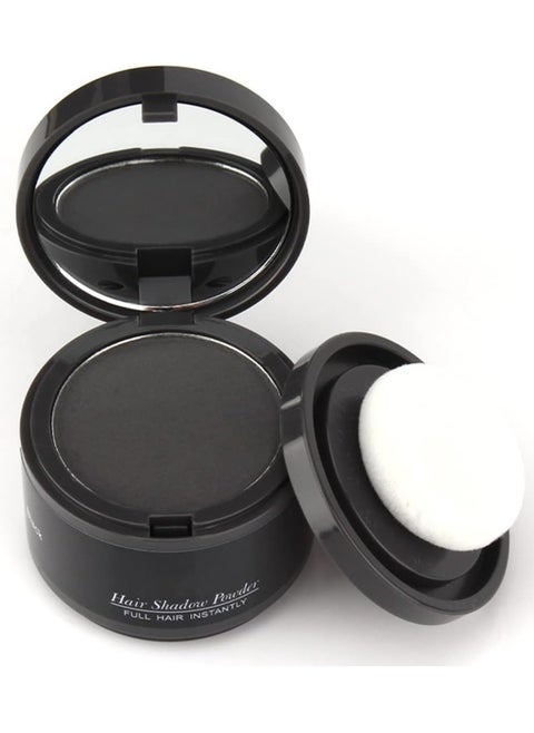 (Black) - Hairline Powder, Hair Root Dye, Instantly Hair Colour Shadow Cover Grey Hair Root, Hair Touch-Up, Thin Hair Powder 4g