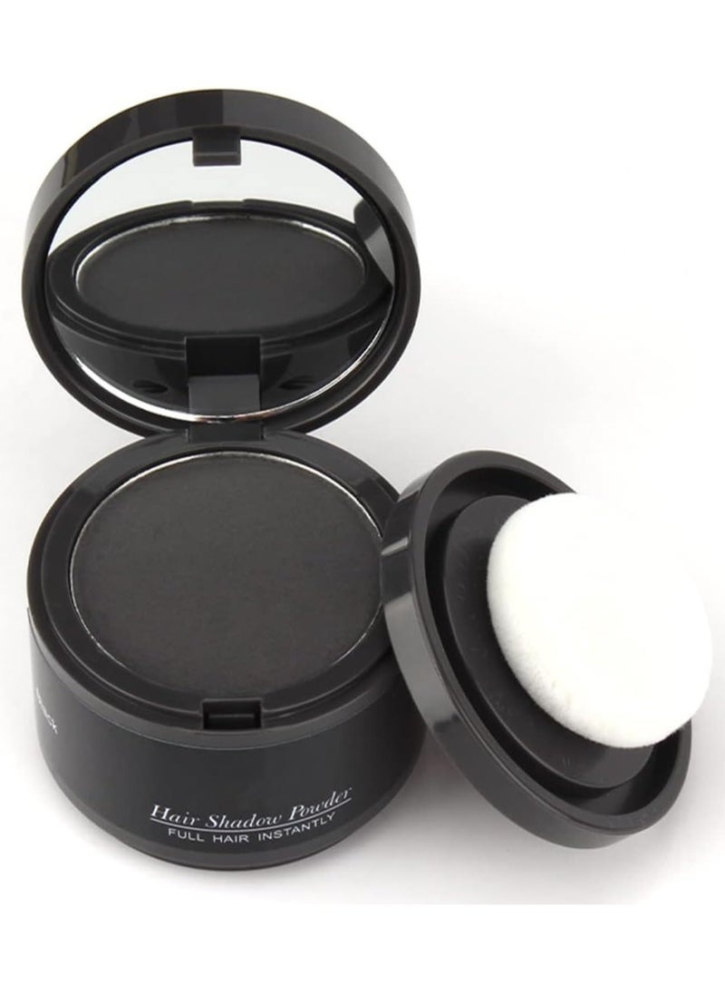 (Black) - Hairline Powder, Hair Root Dye, Instantly Hair Colour Shadow Cover Grey Hair Root, Hair Touch-Up, Thin Hair Powder 4g