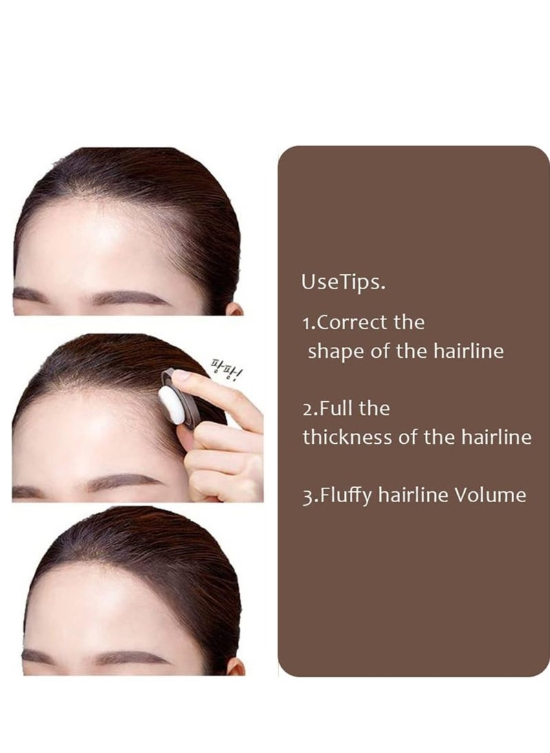 (Black) - Hairline Powder, Hair Root Dye, Instantly Hair Colour Shadow Cover Grey Hair Root, Hair Touch-Up, Thin Hair Powder 4g
