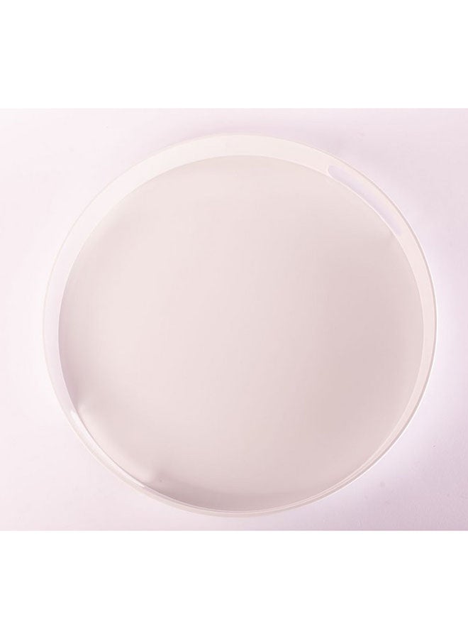 Bright Designs Melamine Ramadan Round Tray Set Of 1 (D 38Cm) White - Image 2