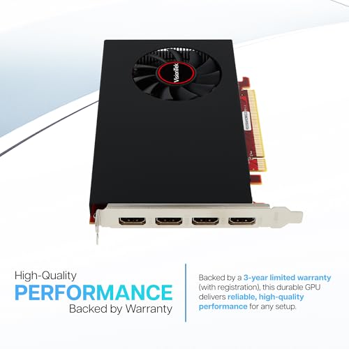 VisionTek Radeon Rx 550 4GB GDDR5 – 4K Resolution Support Graphics Card – x4 HDMI Outputs, Radeon Freesync 2, PCI Express 3.0, DirectX 12, Bus-Powered – Suitable Graphic Card for Gaming PC - Image 4
