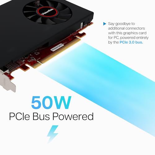 VisionTek Radeon Rx 550 4GB GDDR5 – 4K Resolution Support Graphics Card – x4 HDMI Outputs, Radeon Freesync 2, PCI Express 3.0, DirectX 12, Bus-Powered – Suitable Graphic Card for Gaming PC - Image 3