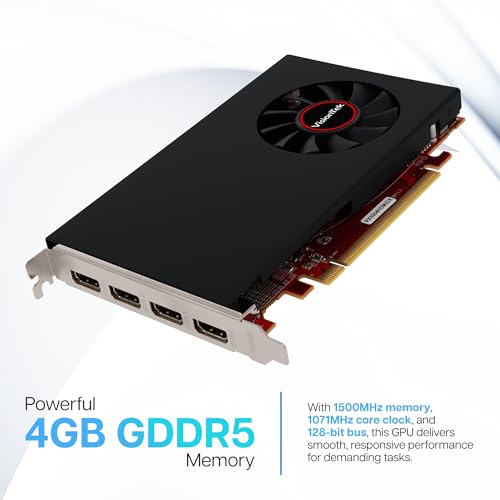 VisionTek Radeon Rx 550 4GB GDDR5 – 4K Resolution Support Graphics Card – x4 HDMI Outputs, Radeon Freesync 2, PCI Express 3.0, DirectX 12, Bus-Powered – Suitable Graphic Card for Gaming PC - Image 2