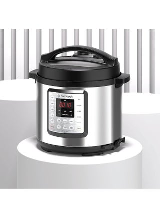 nutricook Electric Pressure Cooker, 6 Liters, Smart Pot Eko,9 In 1 Rice Cooker, Slow Cooker, Steamer, Sauté Pot, Yogurt Maker & More,14 Smart Programs, 2 Years Warranty 6 L 1000 W NC-SPEK6 Silver/Black 6 L 1000 W NC-SPEK6 Silver/Black - view 2