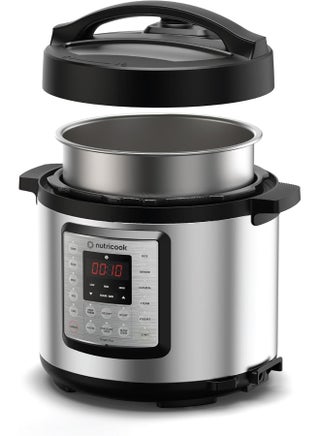 nutricook Electric Pressure Cooker, 6 Liters, Smart Pot Eko,9 In 1 Rice Cooker, Slow Cooker, Steamer, Sauté Pot, Yogurt Maker & More,14 Smart Programs, 2 Years Warranty 6 L 1000 W NC-SPEK6 Silver/Black 6 L 1000 W NC-SPEK6 Silver/Black - view 3