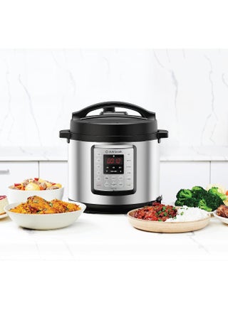 nutricook Electric Pressure Cooker, 6 Liters, Smart Pot Eko,9 In 1 Rice Cooker, Slow Cooker, Steamer, Sauté Pot, Yogurt Maker & More,14 Smart Programs, 2 Years Warranty 6 L 1000 W NC-SPEK6 Silver/Black 6 L 1000 W NC-SPEK6 Silver/Black - view 4