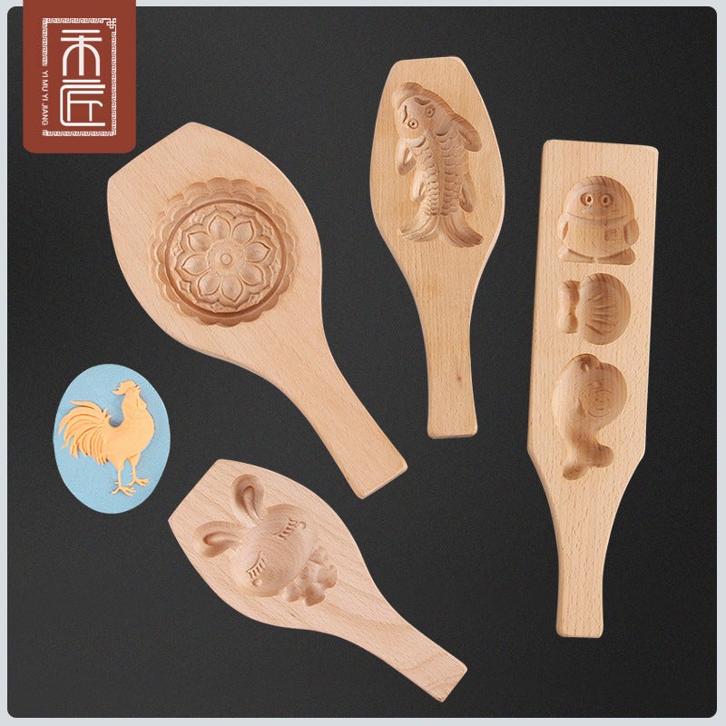 Factory Logo Mung Bean Cake Mold Household Baking Tools Three-Dimensional Ice-Skin Cake Making Mooncake Mold - Image 2