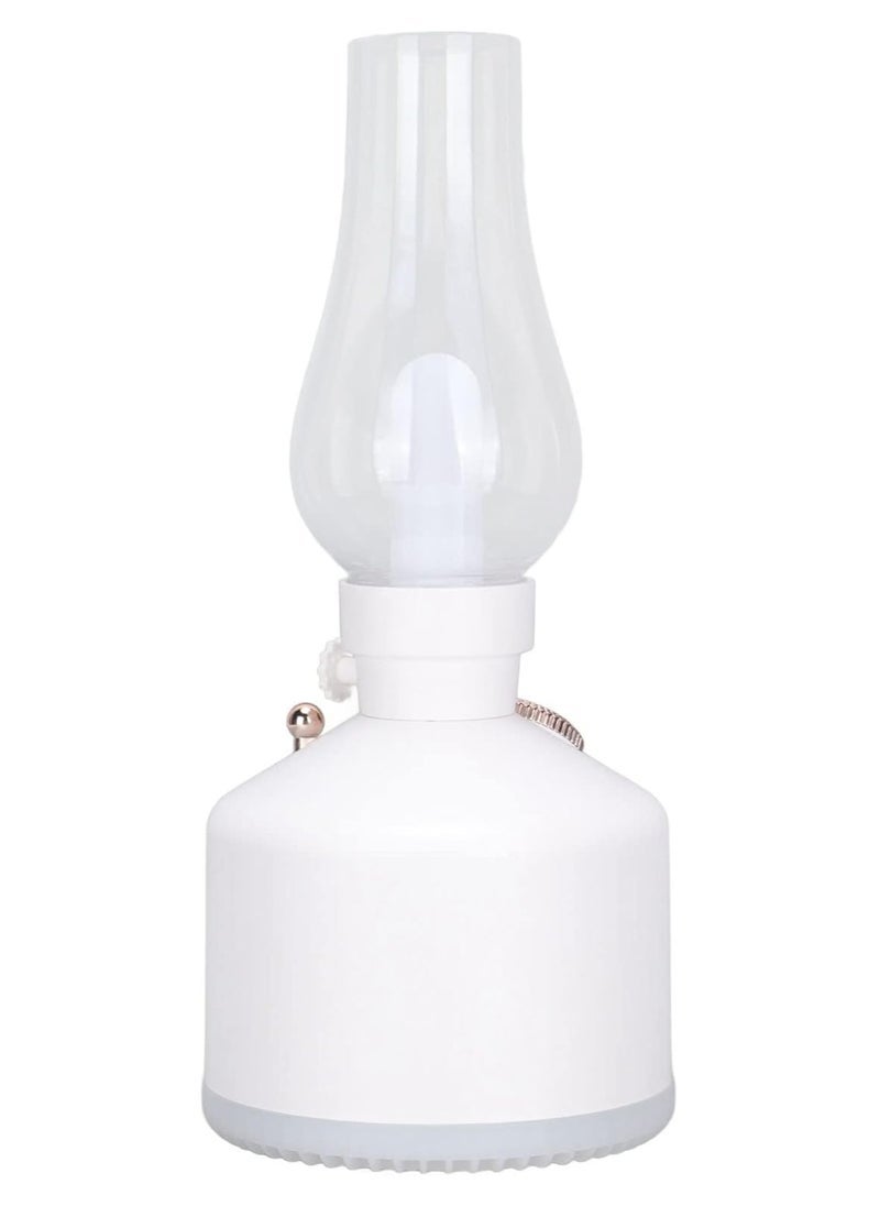 ELTRAZONE Vintage Lamp Humidifier with Soft Night Light – Stylish & Functional Portable Mini Humidifier for Bedroom, Office, Car & Home Use | Silent Operation, USB Powered Aroma Diffuser for Dry Air Relief, Skin Hydration & Relaxing Ambience (White)  - Image 2