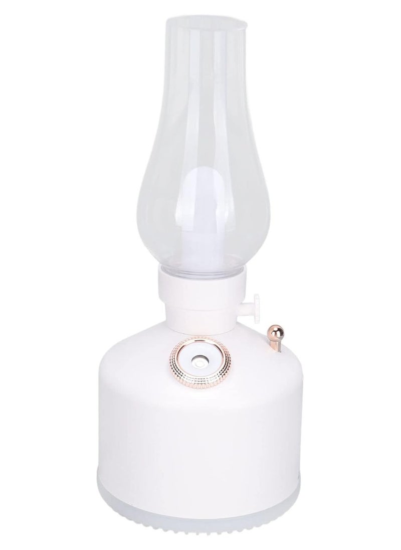 ELTRAZONE Vintage Lamp Humidifier with Soft Night Light – Stylish & Functional Portable Mini Humidifier for Bedroom, Office, Car & Home Use | Silent Operation, USB Powered Aroma Diffuser for Dry Air Relief, Skin Hydration & Relaxing Ambience (White)  - Image 3