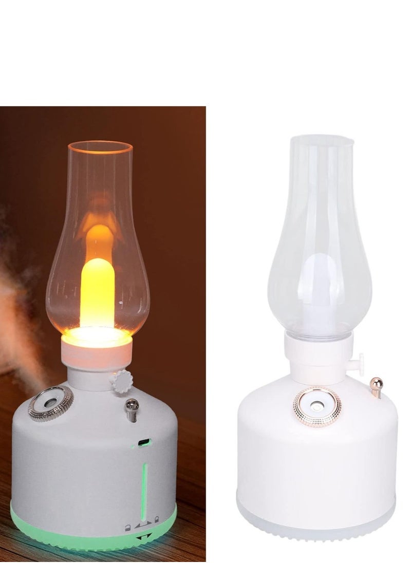 ELTRAZONE Vintage Lamp Humidifier with Soft Night Light – Stylish & Functional Portable Mini Humidifier for Bedroom, Office, Car & Home Use | Silent Operation, USB Powered Aroma Diffuser for Dry Air Relief, Skin Hydration & Relaxing Ambience (White)  - Image 4
