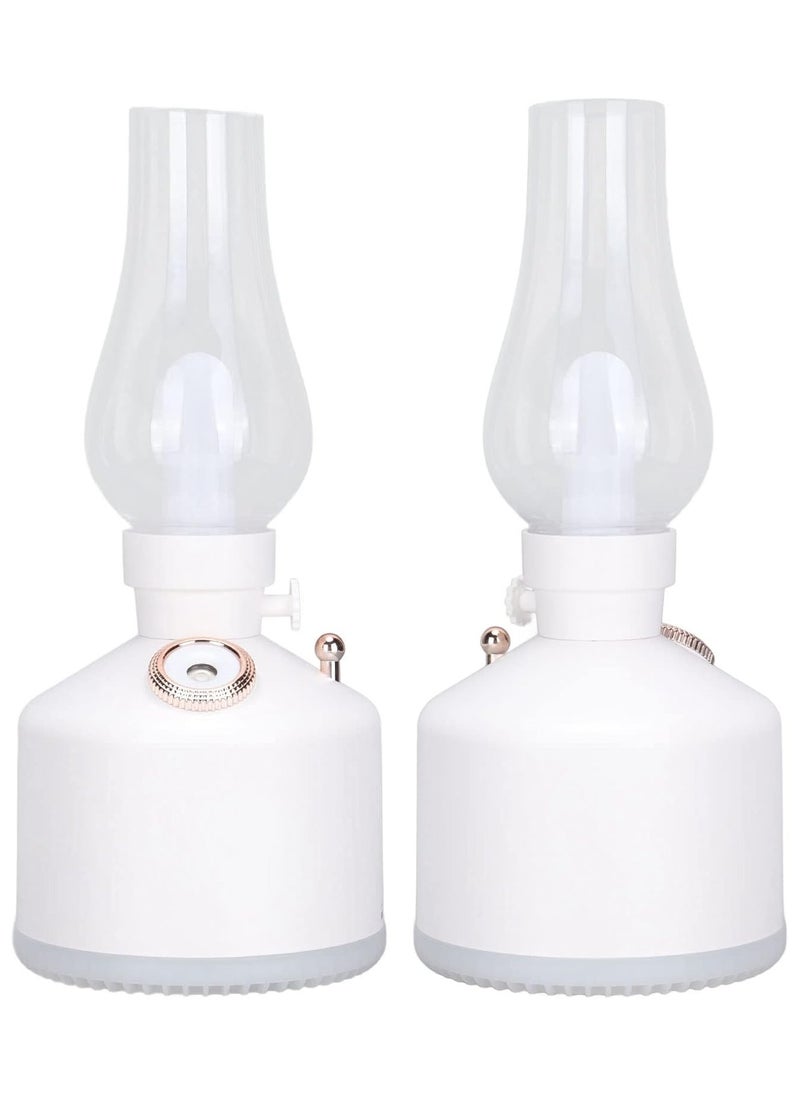 ELTRAZONE Vintage Lamp Humidifier with Soft Night Light – Stylish & Functional Portable Mini Humidifier for Bedroom, Office, Car & Home Use | Silent Operation, USB Powered Aroma Diffuser for Dry Air Relief, Skin Hydration & Relaxing Ambience (White)  - Image 5