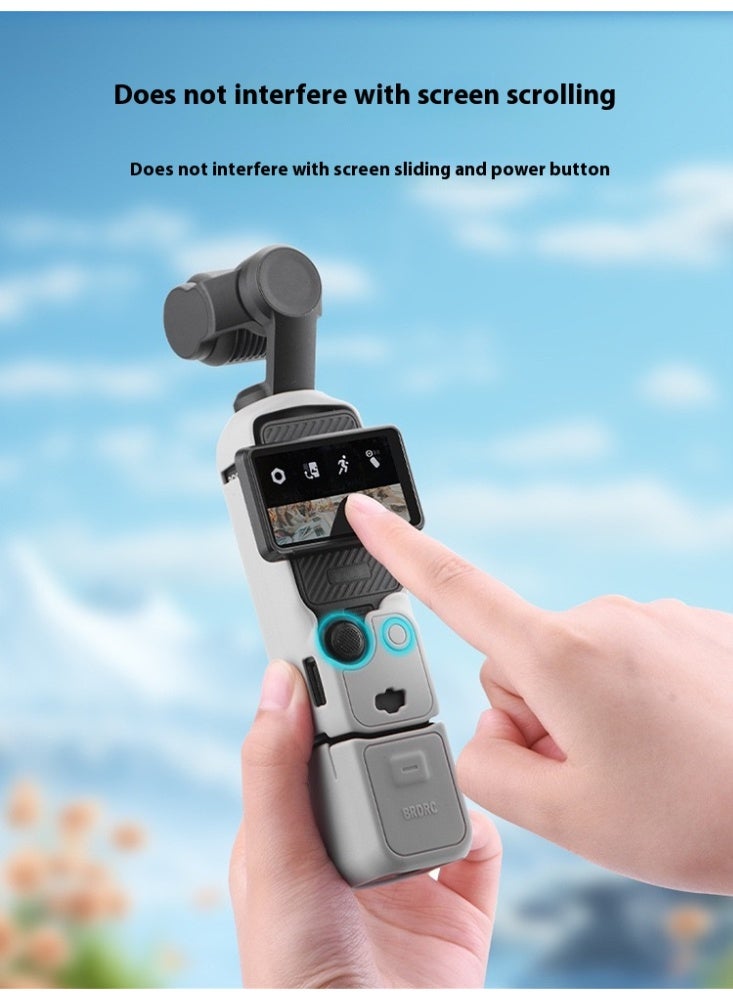 BRDRC Is Suitable For DJI OSMO POCKET3 Body Silicone Case Lens Protection Cover Display Shading Accessories - Image 2