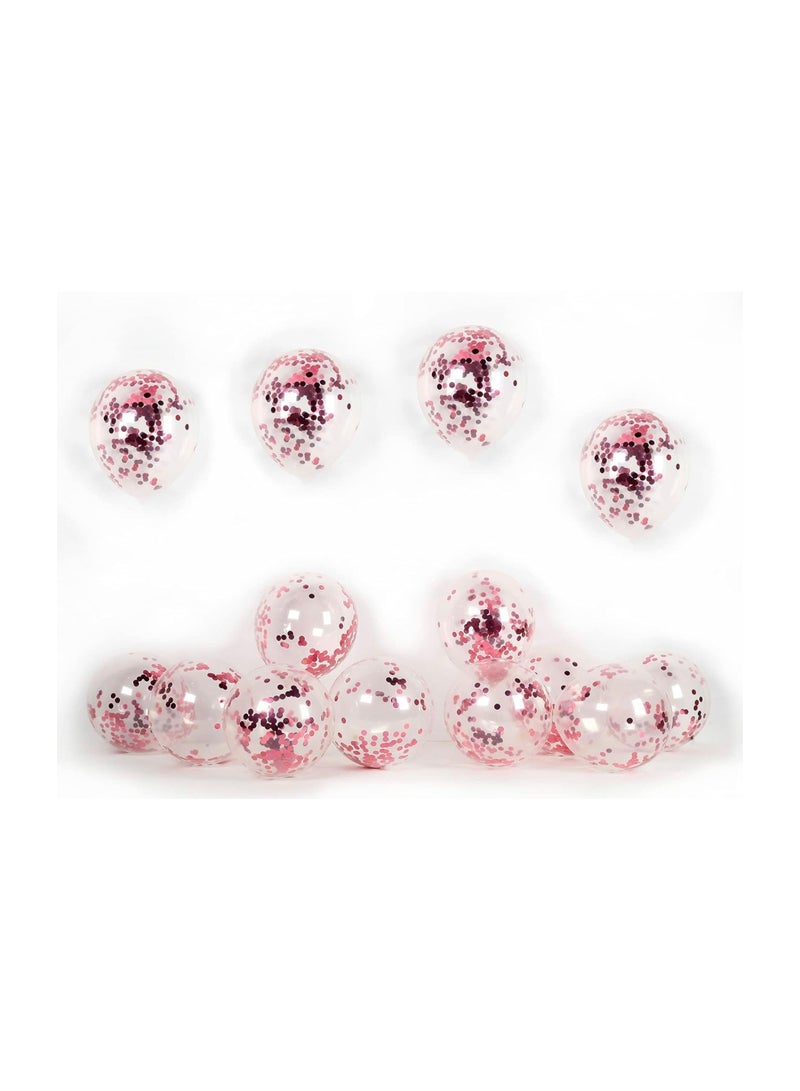 general Pink Confetti Balloons, Pack of 6pcs - Image 1