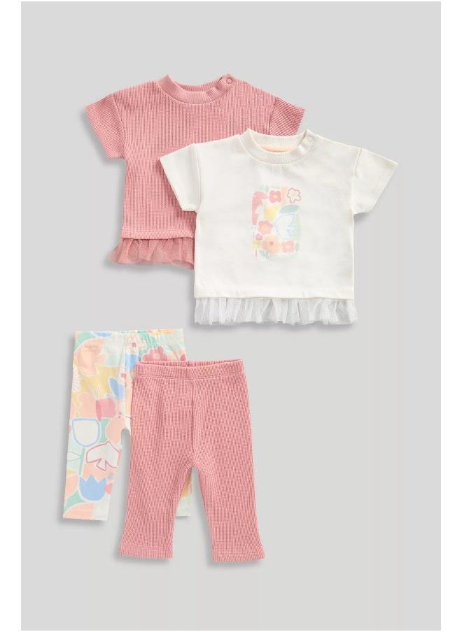 mothercare Meadow Top and Leggings 4-Piece Set  - Image 1
