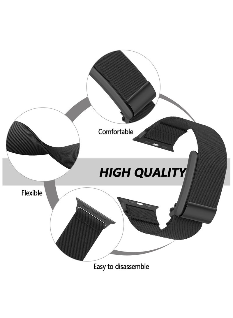 تمبو سوار رياضي من النايلون متوافق مع ساعة أبل و هوب 4.0 ، سوار ساعة هجين - سوار رياضي قابل للتعديل من القماش مقاوم للرائحة وجيد التهوية لـ هوب 4.0 و أي وتش 49 مم و46 مم و 45 مم و 44 مم و 42 مم - Image 5