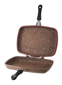 drobina Double grill and Turkish granite pan, brown color  - Image 1