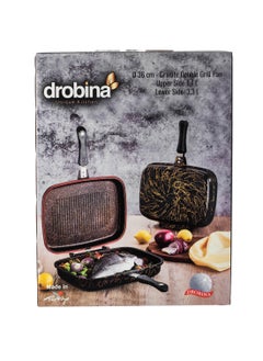 drobina Double grill and Turkish granite pan, brown color  - Image 2
