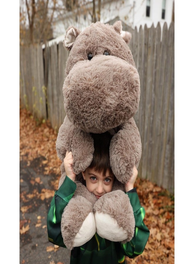 BENINY Giant Humongous Hippo Stuffed Animals 36", Oversized Toy Plush Gift for Kid, Gray - Image 3